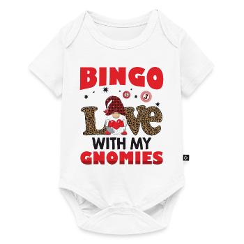 Bingo Liebe Mit Meinen Gnomies Leo Bingo - Baby Premium Kurzarmbody - Weiß - Vorne