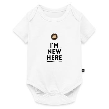 Ich bin neu hier - Baby Premium Kurzarmbody - Weiß - Vorne