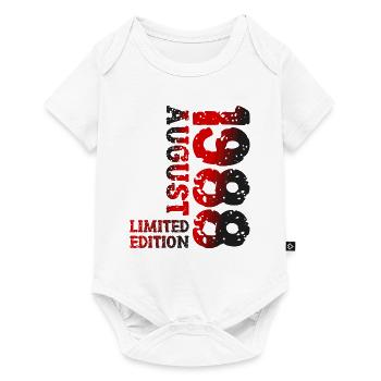 1988 Août Édition Limitée 35e Tenue d’anniversaire - Body à manches courtes Premium Bébé - blanc - Devant