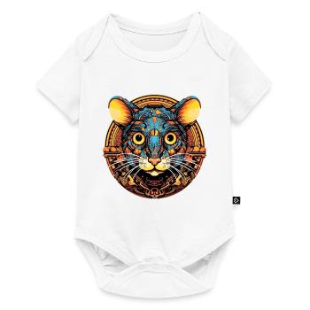 Cheddar Cheese Mouse - Baby Premium short-sleeve bodysuit - white - Front