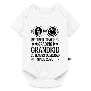 Retired Grandma Pensioner Pension Teacher Teach Re - Baby Premium short-sleeve bodysuit - white - Front