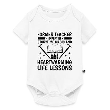 Retired Grandma Pensioner Pension Teacher Teach Re - Baby Premium short-sleeve bodysuit - white - Front