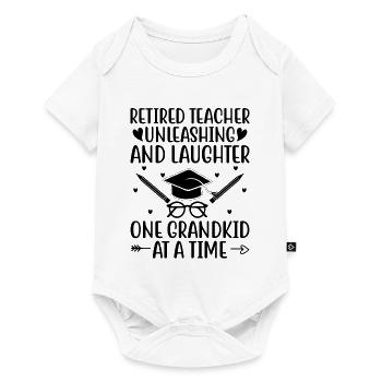 Retired Grandma Pensioner Pension Teacher Teach Re - Baby Premium short-sleeve bodysuit - white - Front