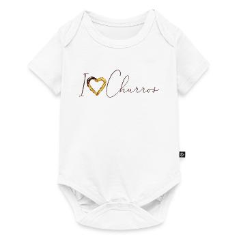 I Heart Churros Vintage Churros mexicains - Body à manches courtes Premium Bébé - blanc - Devant