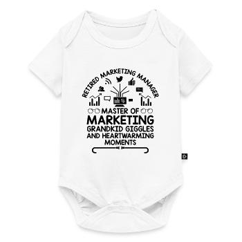 Retired Grandma Pensioner Pension Marketer Marketi - Baby Premium short-sleeve bodysuit - white - Front