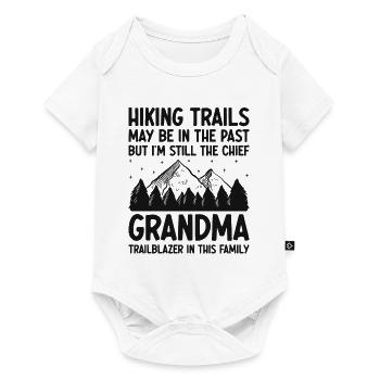 Hiking Retired Grandma Pensioner Pension Hiker Tre - Baby Premium short-sleeve bodysuit - white - Front