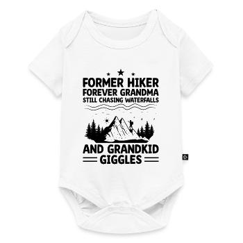 Hiking Retired Grandma Pensioner Pension Hiker Tre - Baby Premium short-sleeve bodysuit - white - Front