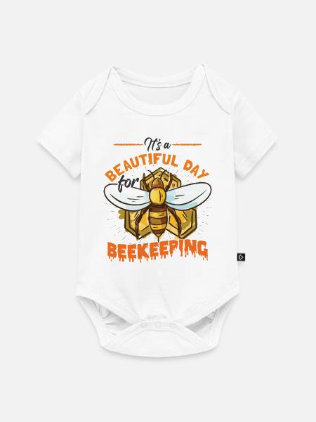 Bienenzucht - Baby Premium Kurzarmbody - Weiß