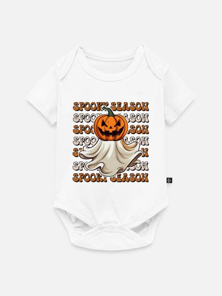 Halloween Spooky Season - Baby Premium Kurzarmbody - Weiß