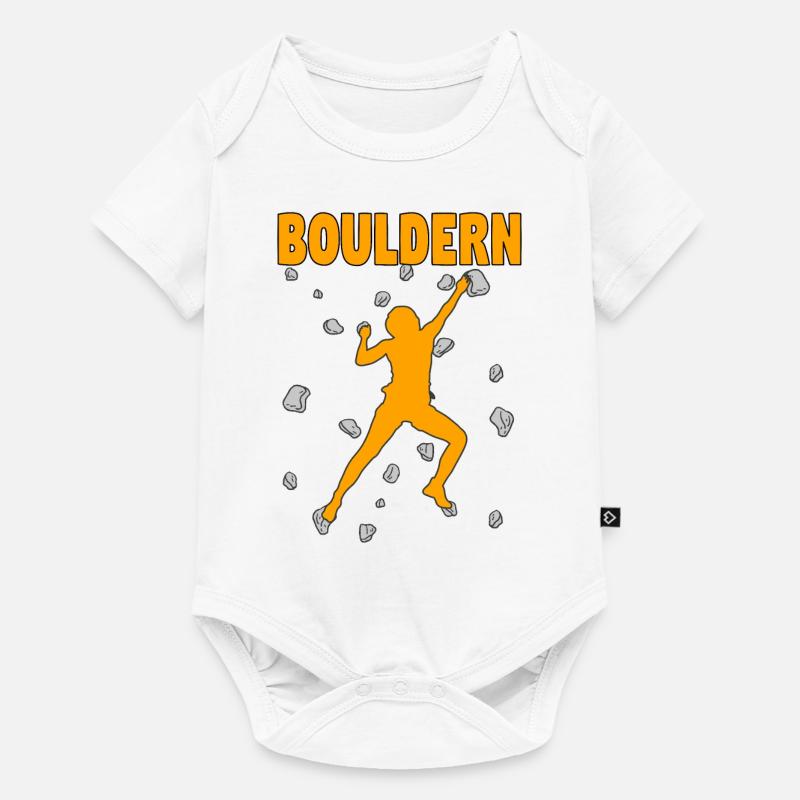 Bouldern Boulder Klettern Boulderer Bouldering - Baby Premium Kurzarmbody - Weiß