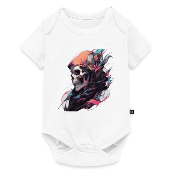 Totenkopf - Baby Premium Kurzarmbody - Weiß - Vorne