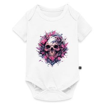 Totenkopf - Baby Premium Kurzarmbody - Weiß - Vorne