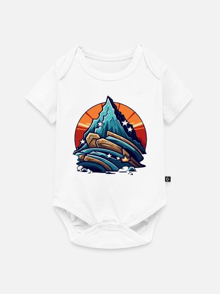 Hoher Berg - Baby Premium Kurzarmbody - Weiß