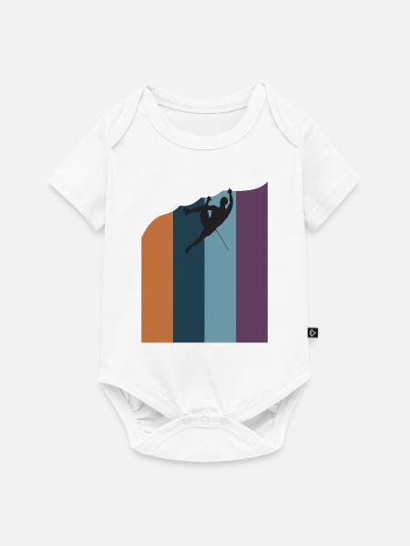 Rock Climbing - Baby Premium Kurzarmbody - Weiß