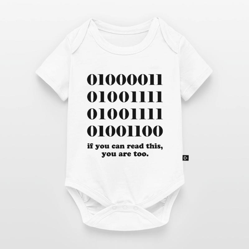 Computer binary code developers gift Baby Premium short-sleeve bodysuit