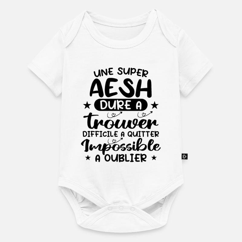 Super AESH Dure A Trouver Difficile A Quitter - Body à manches courtes Premium Bébé - blanc