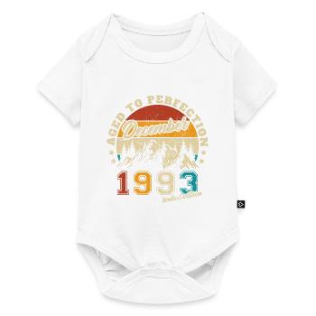 Cadeau d’anniversaire né en décembre 1993 - Body à manches courtes Premium Bébé - blanc - Devant