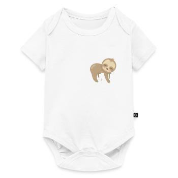 Lazy Bear Falling Asleep Sleeping In Humor Gift - Baby Premium short-sleeve bodysuit - white - Front