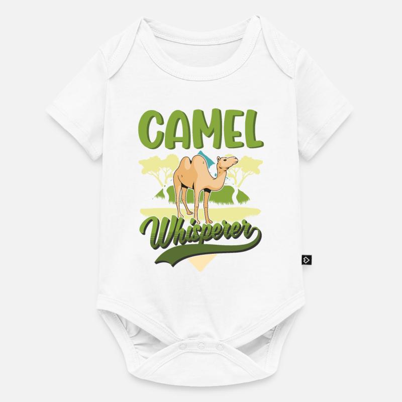 Kamelflüsterer Kamel Flüsterer Großkamel - Baby Premium Kurzarmbody - Weiß