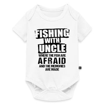 Pêche Oncle Pêcheur Oncles Drôle Poisson Parfait - Body à manches courtes Premium Bébé - blanc - Devant