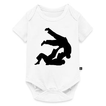 Brazilian Jiu-Jitsu BJJ - Baby Premium short-sleeve bodysuit - white - Front
