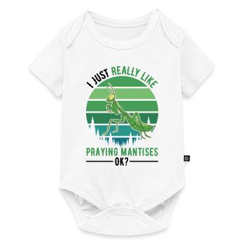 Praying Mantis Gift Mantis Mantis - Baby Premium short-sleeve bodysuit - white - Front