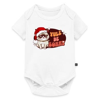 Yule Be Sorry: Angry Cat For Women Funny Christmas - Baby Premium short-sleeve bodysuit - white - Front