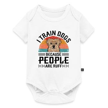 Dresseur de chiens Formation de chiens Chiens Soins pour animaux de compagnie Pr - Body à manches courtes Premium Bébé - blanc - Devant