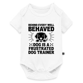 Dresseur de chiens Formation de chiens Chiens Soins pour animaux de compagnie Pr - Body à manches courtes Premium Bébé - blanc - Devant