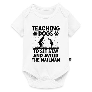 Dresseur de chiens Dressage de chiens Dressage de chiens Soins aux animaux de compagnie Pr - Body à manches courtes Premium Bébé - blanc - Devant