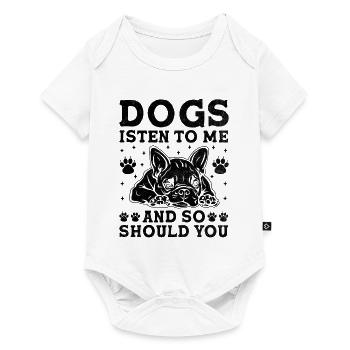 Dresseur de chiens Dressage de chiens Dressage de chiens Soins aux animaux de compagnie Pr - Body à manches courtes Premium Bébé - blanc - Devant