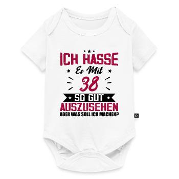 Ich hasse es mit 38 Geburtstag Gut Aussehen - Baby Premium Kurzarmbody - Weiß - Vorne