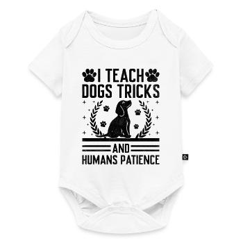 Dresseur de chiens Dressage de chiens Dressage de chiens Soins aux animaux de compagnie Pr - Body à manches courtes Premium Bébé - blanc - Devant