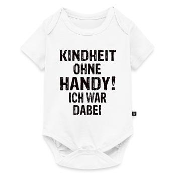 Kindheit Ohne Handy Ich War Dabei 90er Jahre - Baby Premium Kurzarmbody - Weiß - Vorne