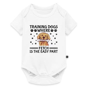 Dresseur de chiens Dressage de chiens Dressage de chiens Soins aux animaux de compagnie Pr - Body à manches courtes Premium Bébé - blanc - Devant