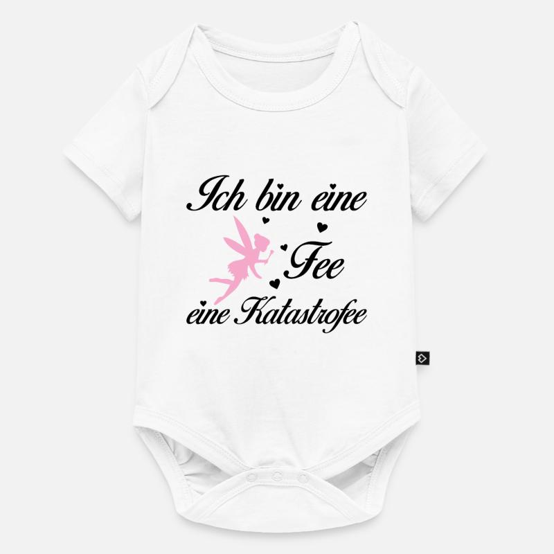 Ich bin eine Fee eine Katastrofee - Baby Premium Kurzarmbody - Weiß