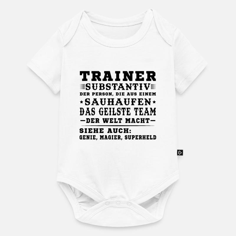 Bester Trainer Tshirt Coach Geschenk - Baby Premium Kurzarmbody - Weiß