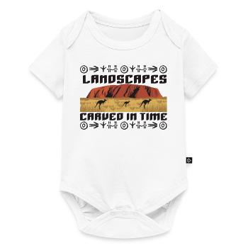Landscapes Carved in Time - Baby Premium short-sleeve bodysuit - white - Front