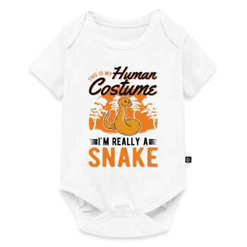 Snake Costume Corn Snake Halloween Snake - Baby Premium short-sleeve bodysuit - white - Front