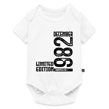Geburtstagsgeschenk Dezember 1982. Dezember 1982. - Baby Premium Kurzarmbody - Weiß - Vorne