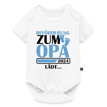 Beförderung zum Opa 2024 - Baby Premium Kurzarmbody - Weiß - Vorne