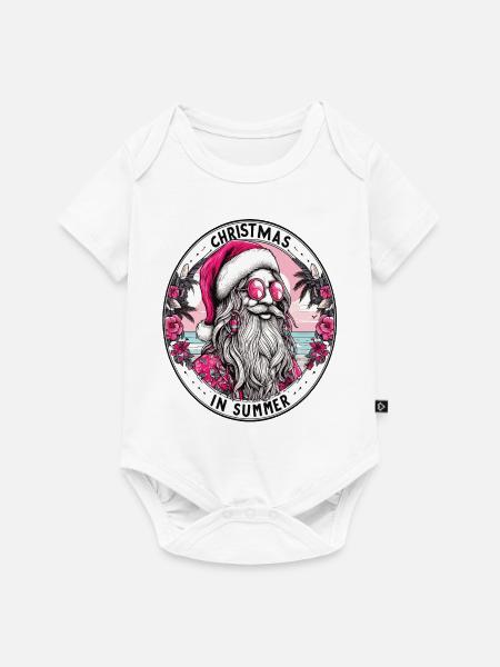Weihnachtsmann-Hippie - Baby Premium Kurzarmbody - Weiß