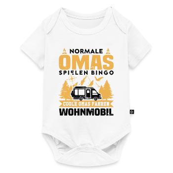Normale Omas Spielen Bingo Coole Omas Fahren - Baby Premium Kurzarmbody - Weiß - Vorne