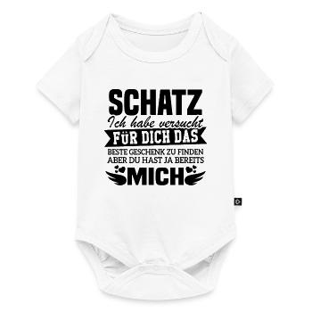 Bestes Geschenk für den Schatz Geschenk Spruch - Baby Premium Kurzarmbody - Weiß - Vorne