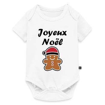 Joyeux noel pain d'épice - Body à manches courtes Premium Bébé - blanc - Devant