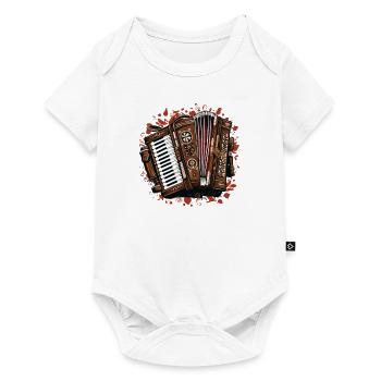 Accordion Musician Accordion Player Music - Baby Premium short-sleeve bodysuit - white - Front
