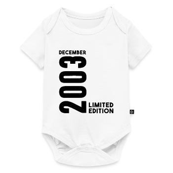 Anniversaire homme femme I Décembre 2003 - Body à manches courtes Premium Bébé - blanc - Devant