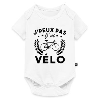 Je Peux Pas J ai velo - Body à manches courtes Premium Bébé - blanc - Devant
