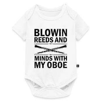 Oboe Player Oboe Basoonist Marching Band Instrumen - Baby Premium short-sleeve bodysuit - white - Front