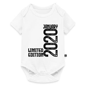 Cadeau Anniversaire Janvier 2020. January 2020. - Body à manches courtes Premium Bébé - blanc - Devant